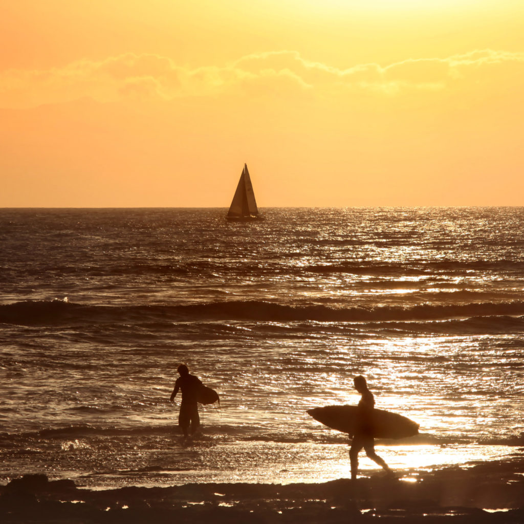 Surfing El Medano