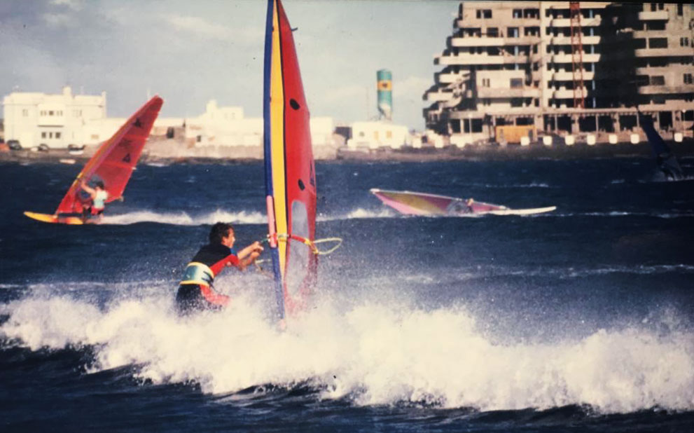 Windsurfer El Medano 80er Jahre