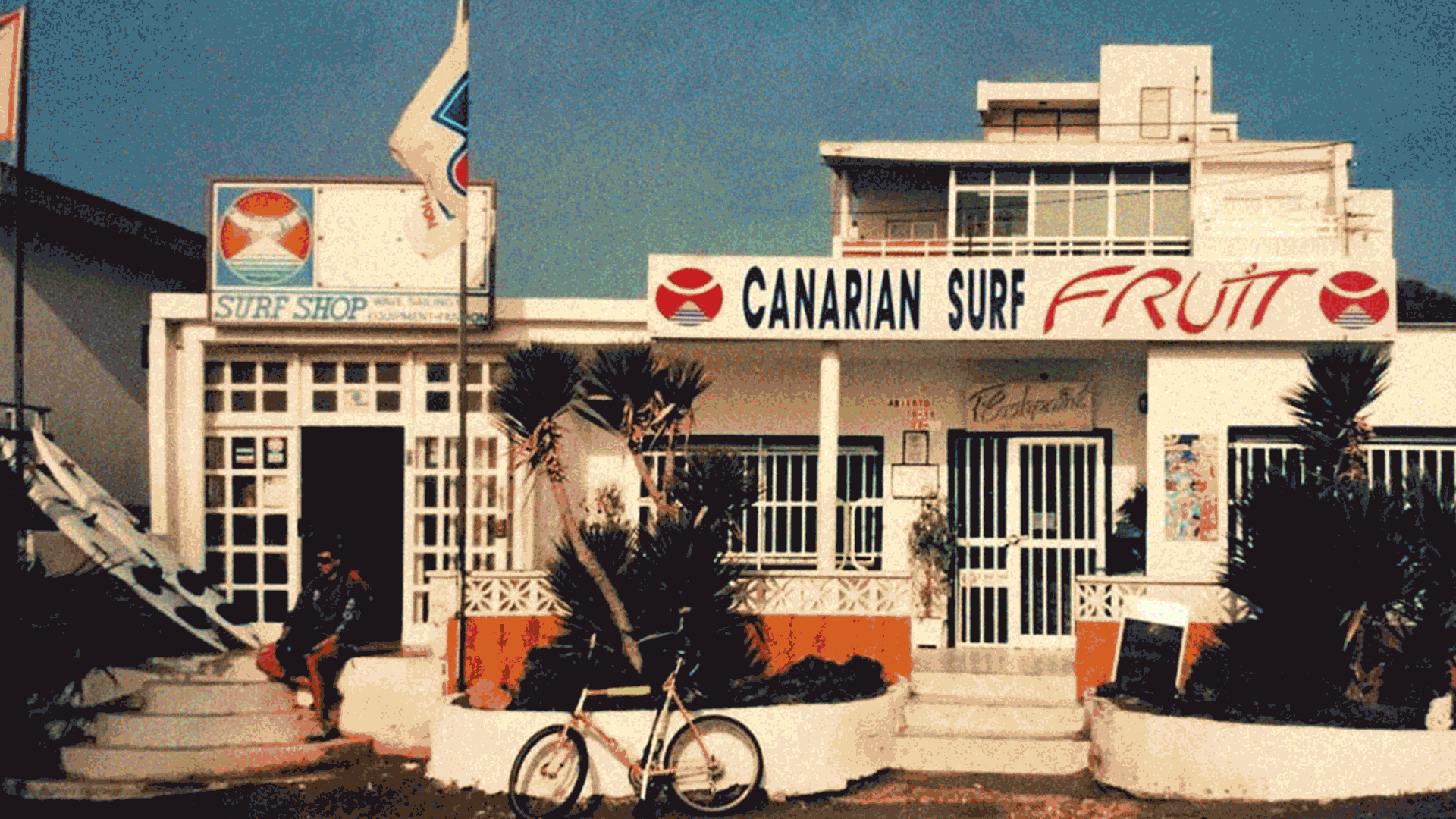 Canarian Surf Fruit Shop in den 80er Jahren